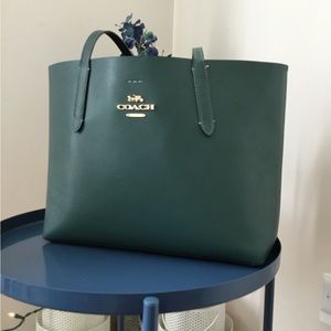 COACH Leather Tote | Color Green